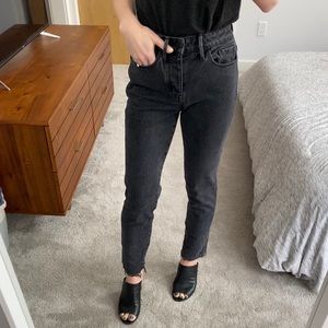 Something Navy Loose Fit Black Skinny Jeans